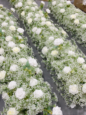 ScreenShot_2026-09-18_173044_669 White Rose Baby's Breath Flower Runner With Stand, 100×40cm Artificial Aisle Floral Row for Wedding Party Ceremony Decor