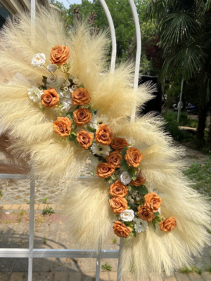ScreenShot_2026-09-18_173356_311 Caramel Pampas Grass Flower Runner With Stand, 100×40cm Artificial Aisle Floral Row for Wedding Party Ceremony Decor