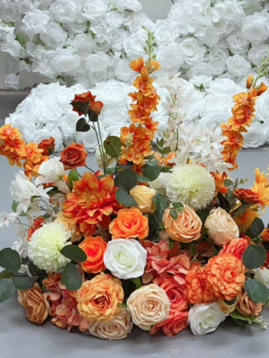 ScreenShot_2026-09-18_175011_604 Autumn Orange Yellow Mixed Flower Runner With Stand, 60cm Artificial Aisle Floral Row for Wedding Party Ceremony Decor