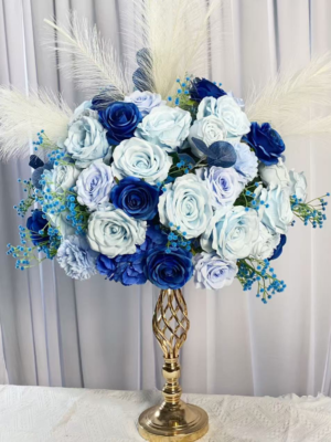 ScreenShot_2026-09-18_175926_786 Blue Tone Rose Pampas Grass Table Centerpiece Flower, 50cm Diameter Artificial Wedding Table Decor, Base Not Included