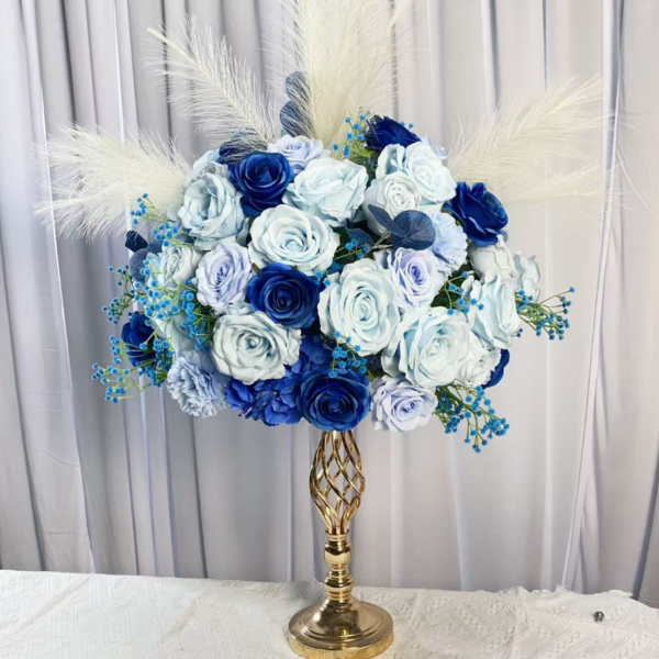 ScreenShot_2026-09-18_175926_786 Blue Tone Rose Pampas Grass Table Centerpiece Flower, 50cm Diameter Artificial Wedding Table Decor, Base Not Included