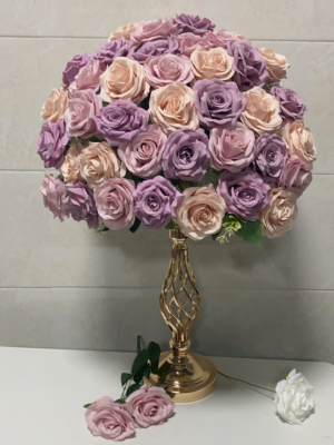 ScreenShot_2026-09-18_180147_530 Purple Champagne Rose Table Centerpiece Flower, 50cm Diameter Artificial Wedding Table Decor, Base Not Included